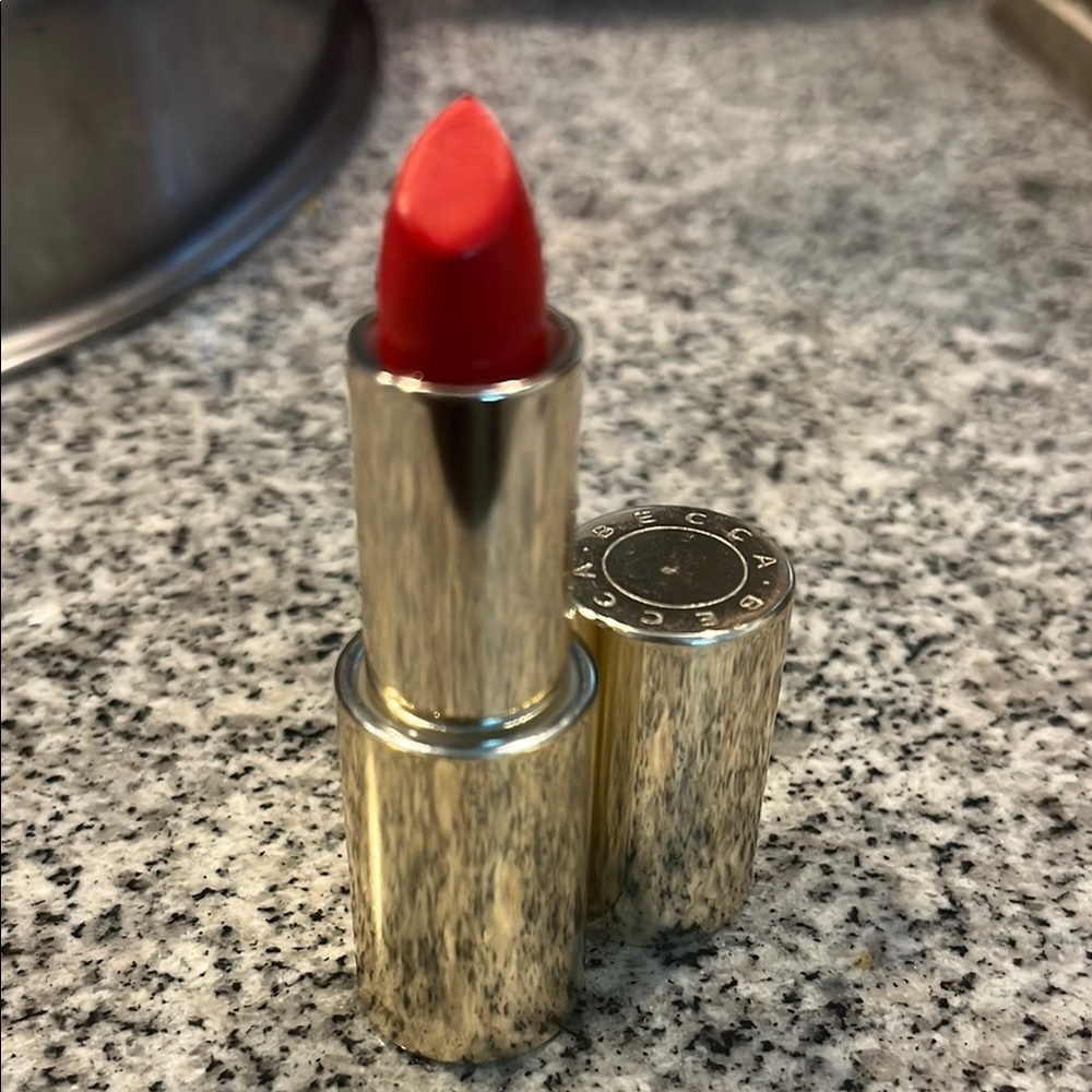 BECCA Red and Gold Lipstick Luxurious Satin Finish